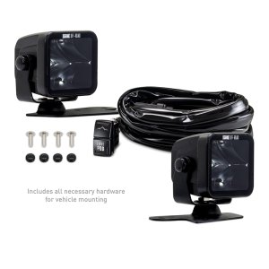 Ford Bronco Light Pods - Ditch - Borne Off-Road - 3x3 Spot Beam, 2-Piece - `21-`27